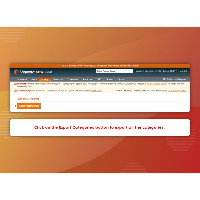 Category Import Export (M1)