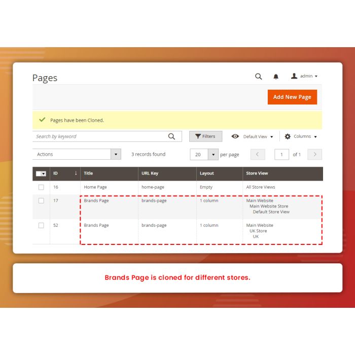CMS Pages Clone (M2)