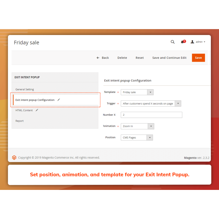 Multi Page Exit Intent Popup (M2)