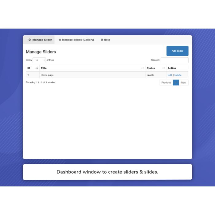 Multi Page Responsive Slider