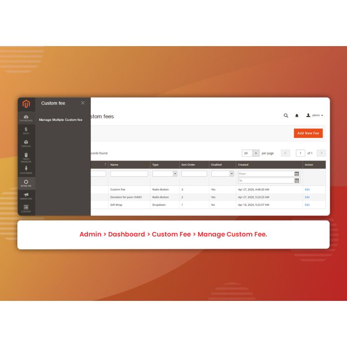 Multiple Custom Fee (M2)