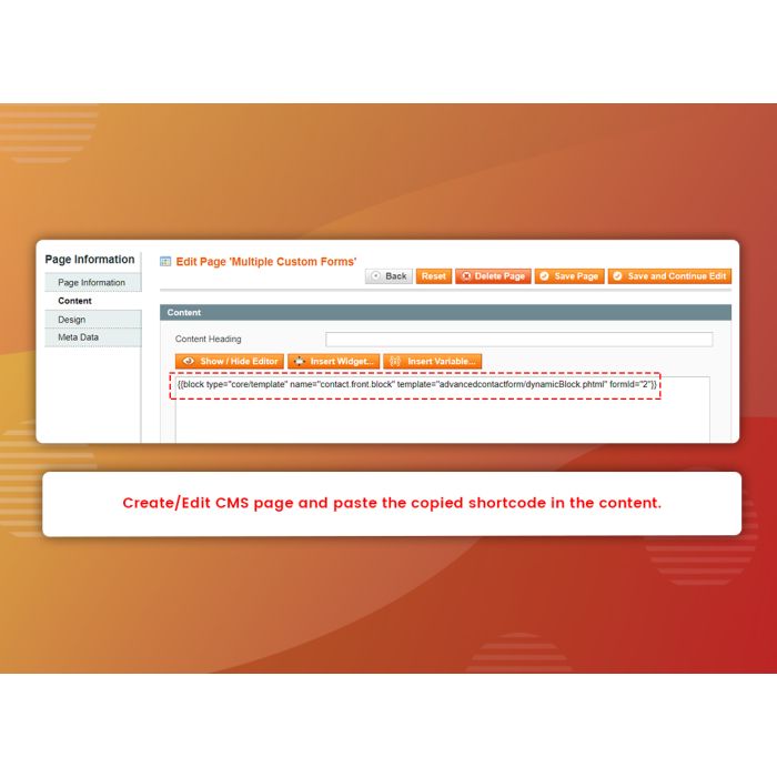 Multiple Custom Forms (M1)