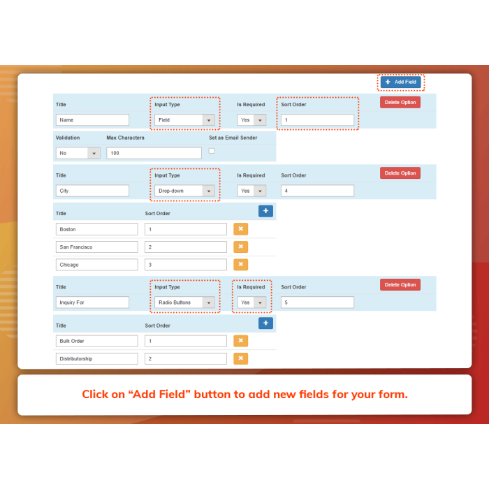 Multiple Custom Forms (M2)