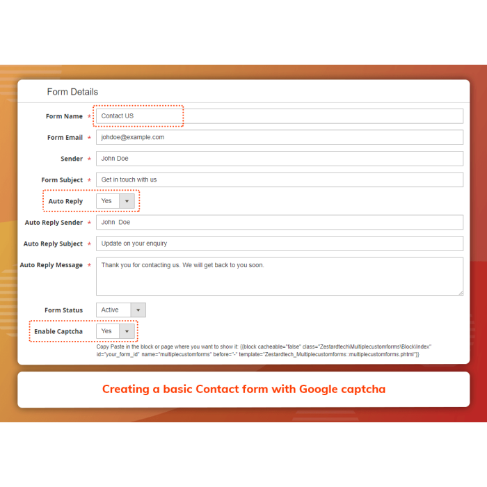 Multiple Custom Forms (M2)