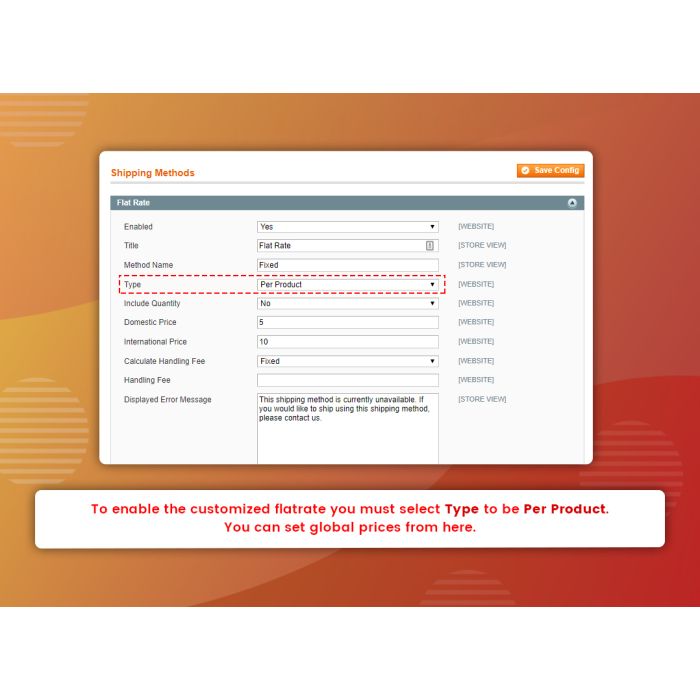 Per Product Shipping Flat Rate (M1)