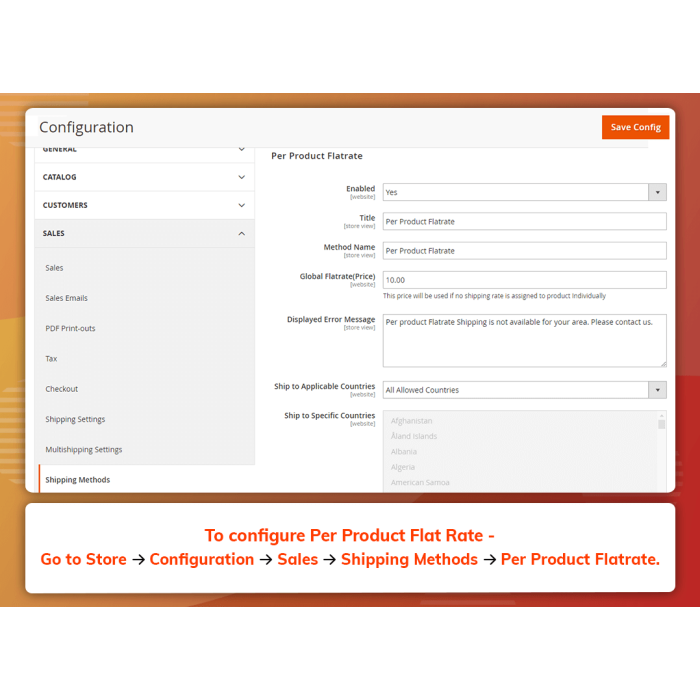 Per Product Shipping Flat Rate (M2)