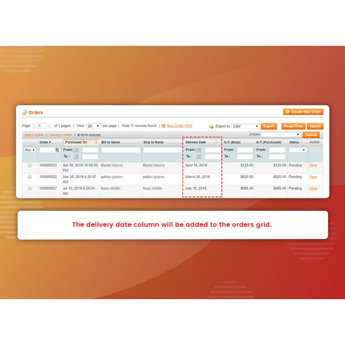 Product Delivery Information (M1)